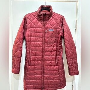 Patagonia Women's Radalie Parka Jacket - Burgundy - Gently Used